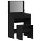 vidaXL Dressing Table with Mirror Black Oak Engineered Wood