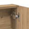 vidaXL Dressing Table with Mirror and LEDs Artisan Oak Engineered Wood