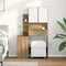 vidaXL Dressing Table with Mirror and LEDs Artisan Oak Engineered Wood