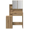 vidaXL Dressing Table with Mirror and LEDs Artisan Oak Engineered Wood