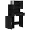 vidaXL Dressing Table with Mirror&LED Lights Black Oak Engineered Wood