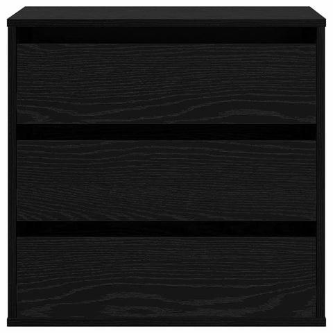 vidaXL Chest of Drawers Black oak 60 x 41 x 58 cm Engineered wood