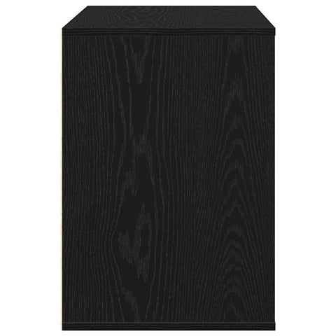 vidaXL Chest of Drawers Black oak 80 x 41 x 58 cm Engineered wood