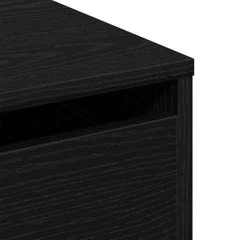 vidaXL Chest of Drawers Black oak 40 x 41 x 76 cm Engineered wood