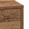 vidaXL Bedside Cabinet with LED Lights Old Wood Engineered Wood