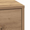 vidaXL Bedside Cabinet with LED Lights Artisan Oak Engineered Wood