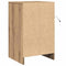 vidaXL Bedside Cabinet with LED Lights Artisan Oak Engineered Wood