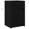vidaXL Bedside Cabinet with LED Lights Black Oak Engineered Wood