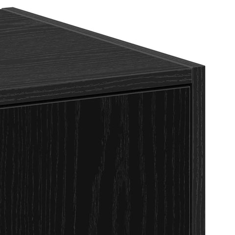 vidaXL Apothecary Cabinet Black oak 30 x 41 x 77.5 cm Engineered wood