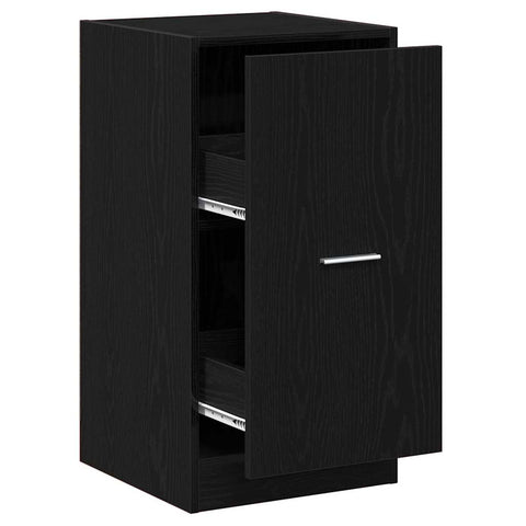 vidaXL Apothecary Cabinet Black oak 40 x 41 x 77.5 cm Engineered wood