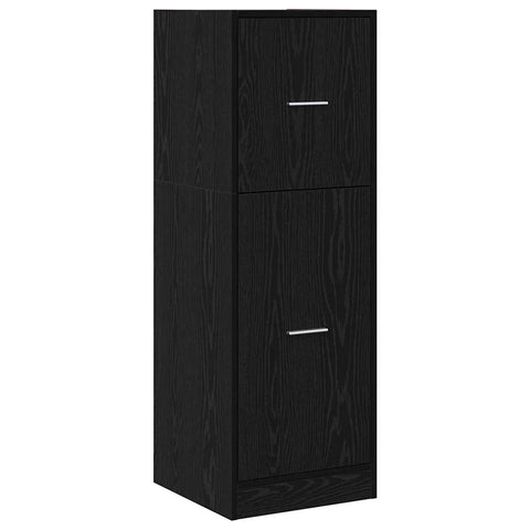 vidaXL Apothecary Cabinet Black oak 40 x 41 x 118 cm Engineered wood
