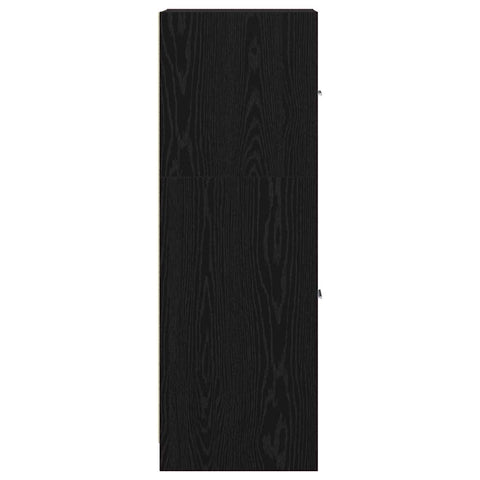 vidaXL Apothecary Cabinet Black oak 40 x 41 x 118 cm Engineered wood