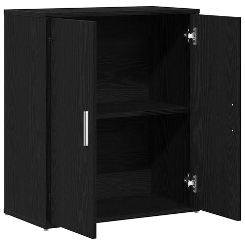 vidaXL Sideboard Black Oak 60x31x70 cm Engineered Wood