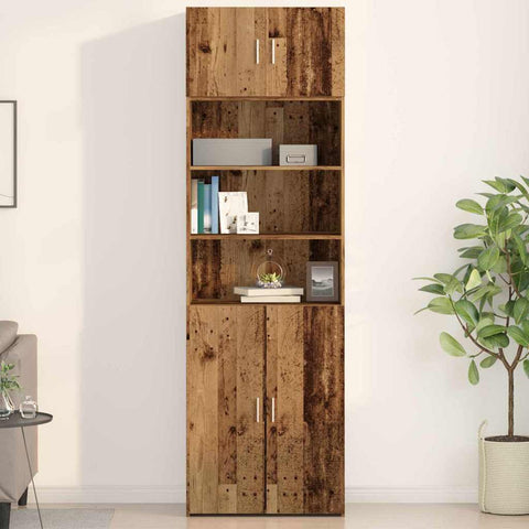 vidaXL Wall Cabinet Old wood 70 x 42.5 x 40 cm Engineered wood