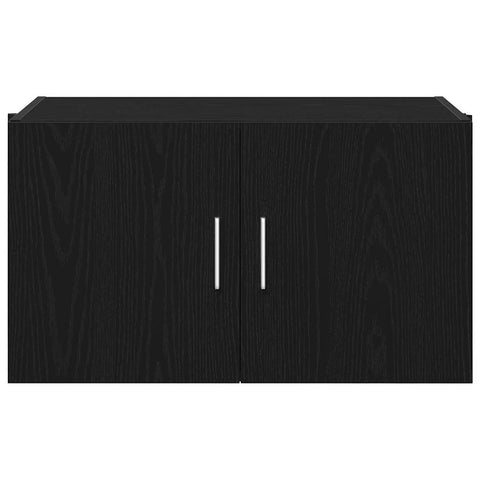 vidaXL Wall Cabinet Black oak 70 x 42.5 x 40 cm Engineered wood