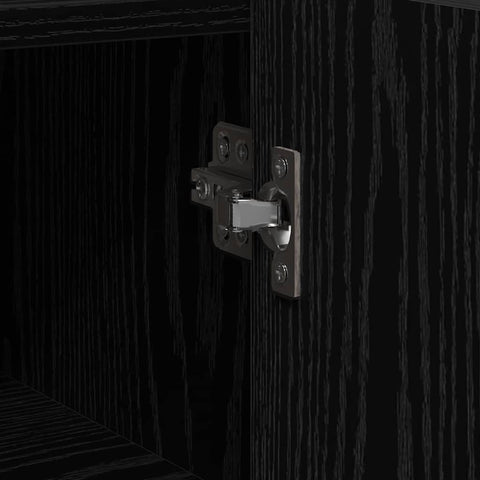 vidaXL Sideboard Black Oak 45 x 35 x 75 cm Engineered wood