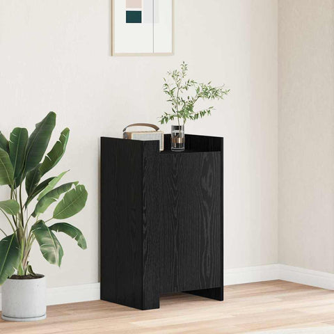vidaXL Sideboard Black Oak 45 x 35 x 75 cm Engineered wood