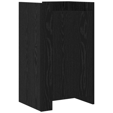 vidaXL Sideboard Black Oak 45 x 35 x 75 cm Engineered wood