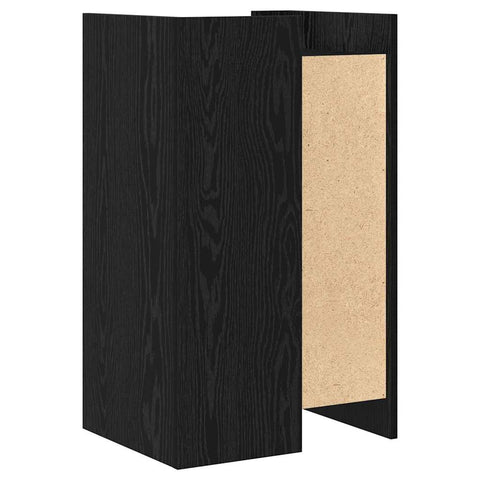 vidaXL Sideboard Black Oak 45 x 35 x 75 cm Engineered wood