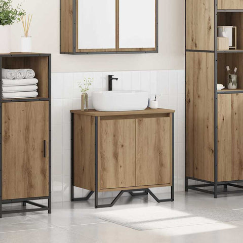 vidaXL Bathroom Sink Cabinet Artisan Oak 60x35x50 cm Engineered Wood