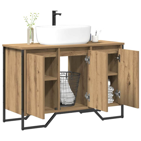 vidaXL Sink Cabinet Artisan Oak 91 x 35 x 60 cm Engineered wood
