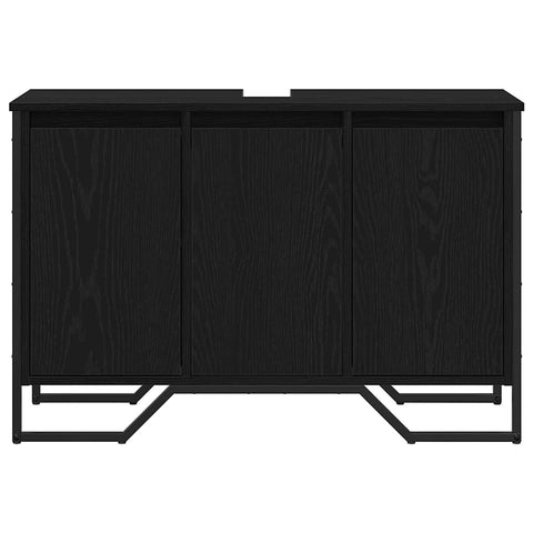 vidaXL Sink Cabinet Other Black Oak 91 x 35 x 60 cm Engineered wood
