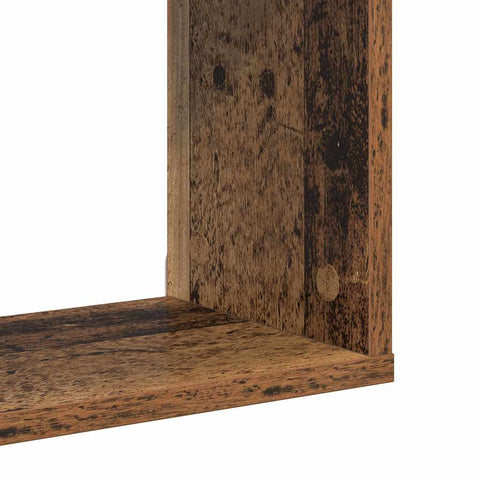 vidaXL Wall Shelf Old Wood 100x20x53 cm Engineered Wood