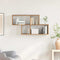 vidaXL Wall Shelf Old Wood 100x20x53 cm Engineered Wood