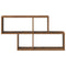 vidaXL Wall Shelf Old Wood 100x20x53 cm Engineered Wood