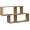 vidaXL Wall Shelf Artisan Oak 100x20x53 cm Engineered Wood