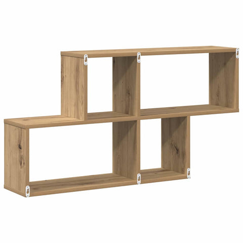 vidaXL Wall Shelf Artisan Oak 100x20x53 cm Engineered Wood
