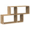 vidaXL Wall Shelf Artisan Oak 100x20x53 cm Engineered Wood