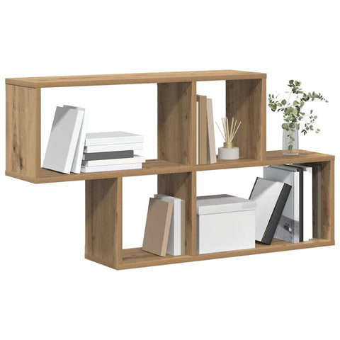 vidaXL Wall Shelf Artisan Oak 100x20x53 cm Engineered Wood