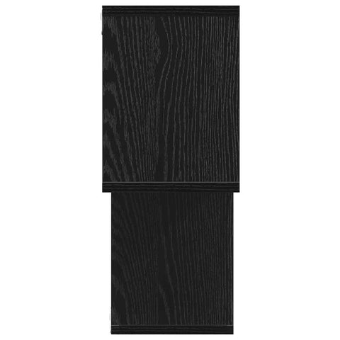vidaXL Wall Shelf Black Oak 100x20x53 cm Engineered Wood