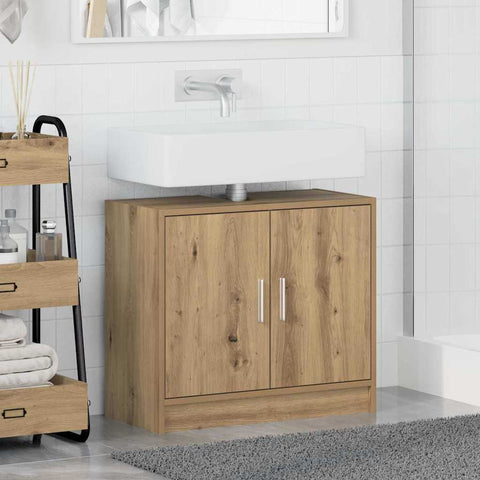 vidaXL Sink Cabinet Artisan Oak 63 x 29 x 55 cm Engineered wood