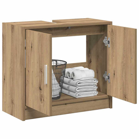 vidaXL Sink Cabinet Artisan Oak 63 x 29 x 55 cm Engineered wood