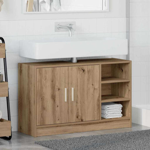 vidaXL Sink Cabinet Artisan Oak 90 x 29 x 55 cm Engineered wood