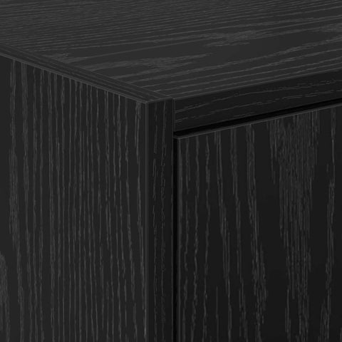 vidaXL Sink Cabinet Black Oak 90 x 29 x 55 cm Engineered wood