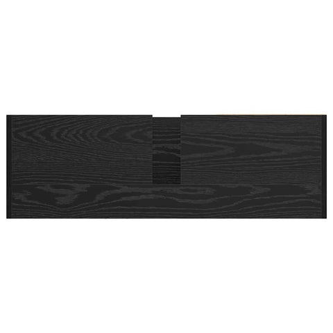 vidaXL Sink Cabinet Black Oak 90 x 29 x 55 cm Engineered wood