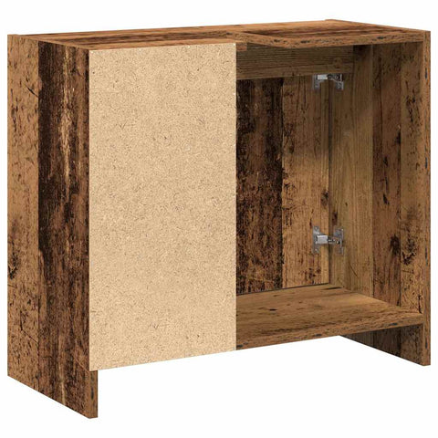 vidaXL Sink Cabinet with Door Old Wood 63 x 29 x 55 cm Engineered wood