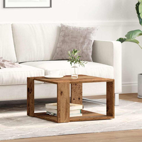 vidaXL Coffee Table Old Wood 51.5x51.5x30 cm Engineered Wood