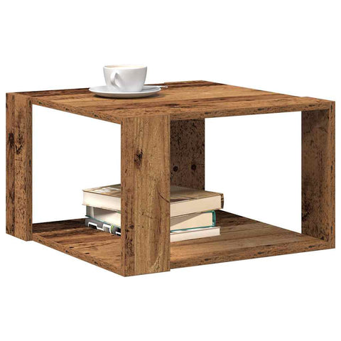 vidaXL Coffee Table Old Wood 51.5x51.5x30 cm Engineered Wood