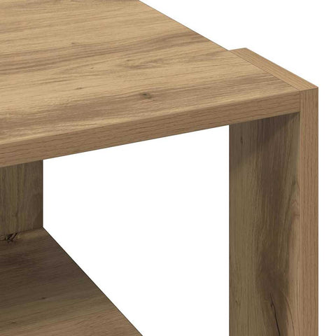 vidaXL Coffee Table Artisan Oak 51,5x51,5x30 cm Engineered Wood