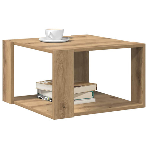 vidaXL Coffee Table Artisan Oak 51,5x51,5x30 cm Engineered Wood