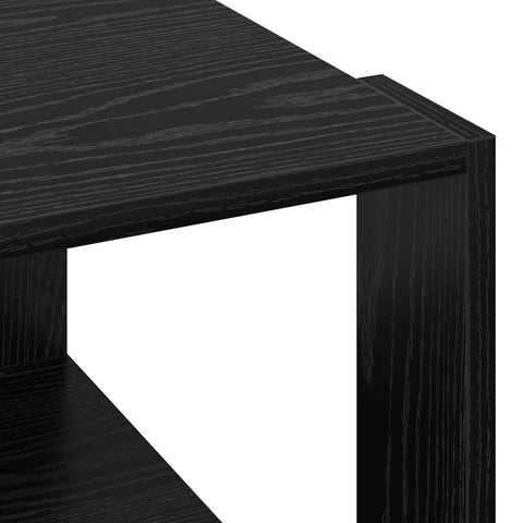vidaXL Coffee Table Black Oak 51,5x51,5x30 cm Engineered Wood