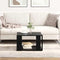vidaXL Coffee Table Black Oak 51,5x51,5x30 cm Engineered Wood