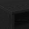 vidaXL Rolling Cabinet Black Oak 55 x 40 x 91 cm Engineered wood