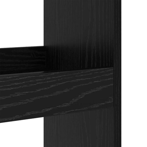 vidaXL Bar Table with Storage Black Oak 60x60x102 cm Engineered Wood