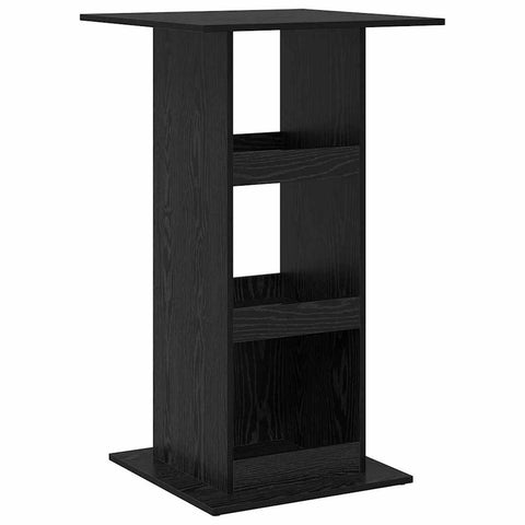 vidaXL Bar Table with Storage Black Oak 60x60x102 cm Engineered Wood