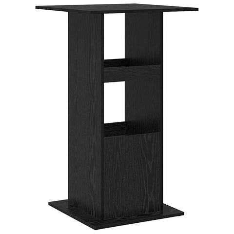 vidaXL Bar Table with Storage Black Oak 60x60x102 cm Engineered Wood